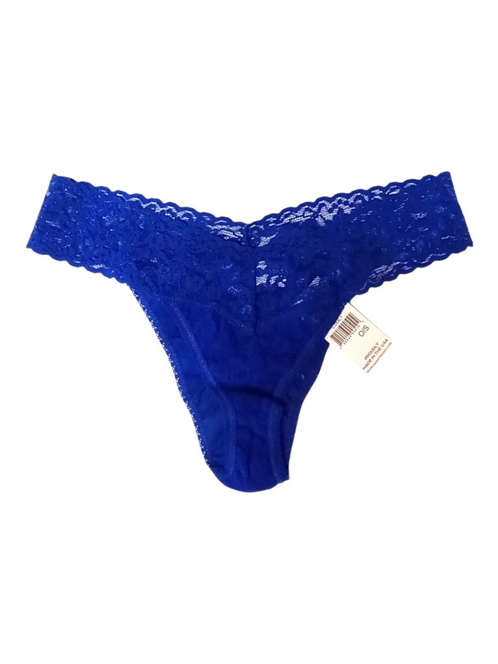 HANKY PANKY NWT Cobalt Blue Lace Original Rise Thong Something Blue Wedding